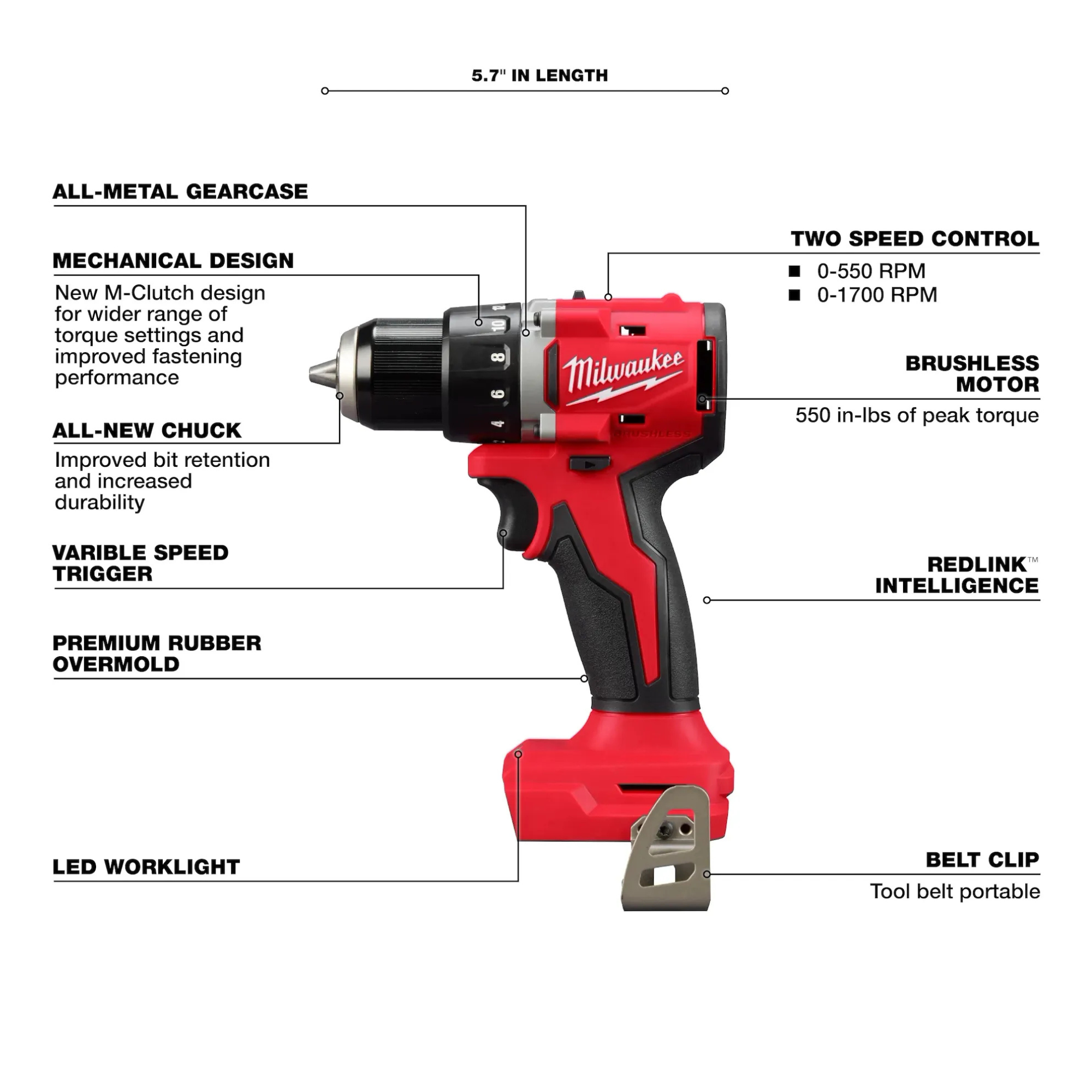 Milwaukee M18 Compact Brushless 1/2" Drill Driver from GME Supply